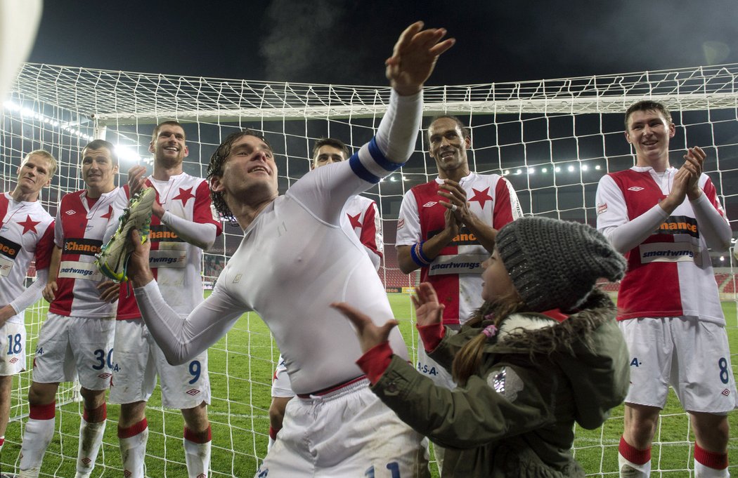 Karol Kisel se s hráčskou kariérou rozloučil vítězně, Slavia porazila Liberec 2:1