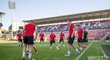 Slávisté si v pondělí vyzkoušeli při tréninku stadion v Kluži.