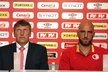 Miroslav Beránek a Martin Latka na předsezonní tiskové konferenci Slavie