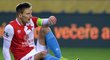 Milan ŠKoda se v utkání Slavie s Mladou Boleslaví prosadil z penalty
