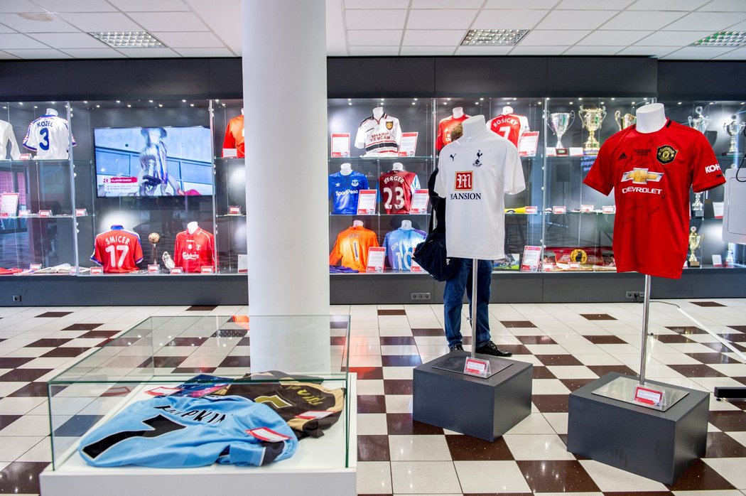 Muzeum fotbalové Slavie, kde jsou i vystaveny památné věci z EURO 96
