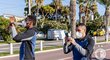 Fotbalisté Slavie na procházce v Nice před utkáním Evropské ligy