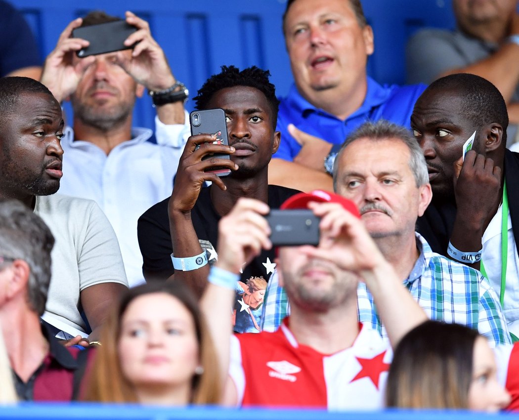 Nová posila Slavie Peter Olayinka na Andrově stadionu v Olomouci