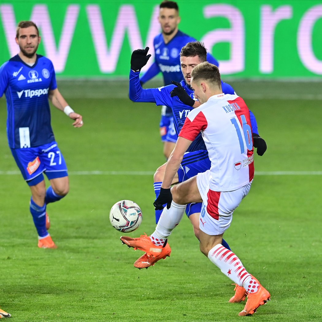 Zápas Slavie s Olomoucí začal dvěma góly za pár minut