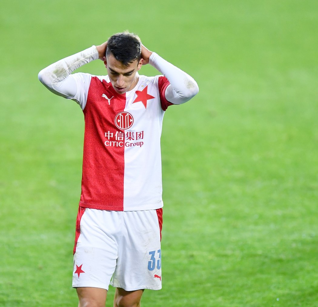 Útočník Slavie Petar Musa neproměnil v duelu z Brnem dvě velké tutovky