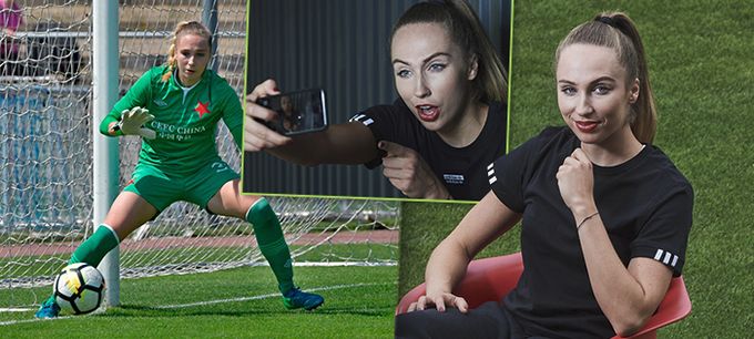 Votíková: Na velký fotbal se necítím. Brankářka Slavie se našla na YouTube Votíková: Na velký fotbal se necítím. Brankářka Slavie se našla na YouTube