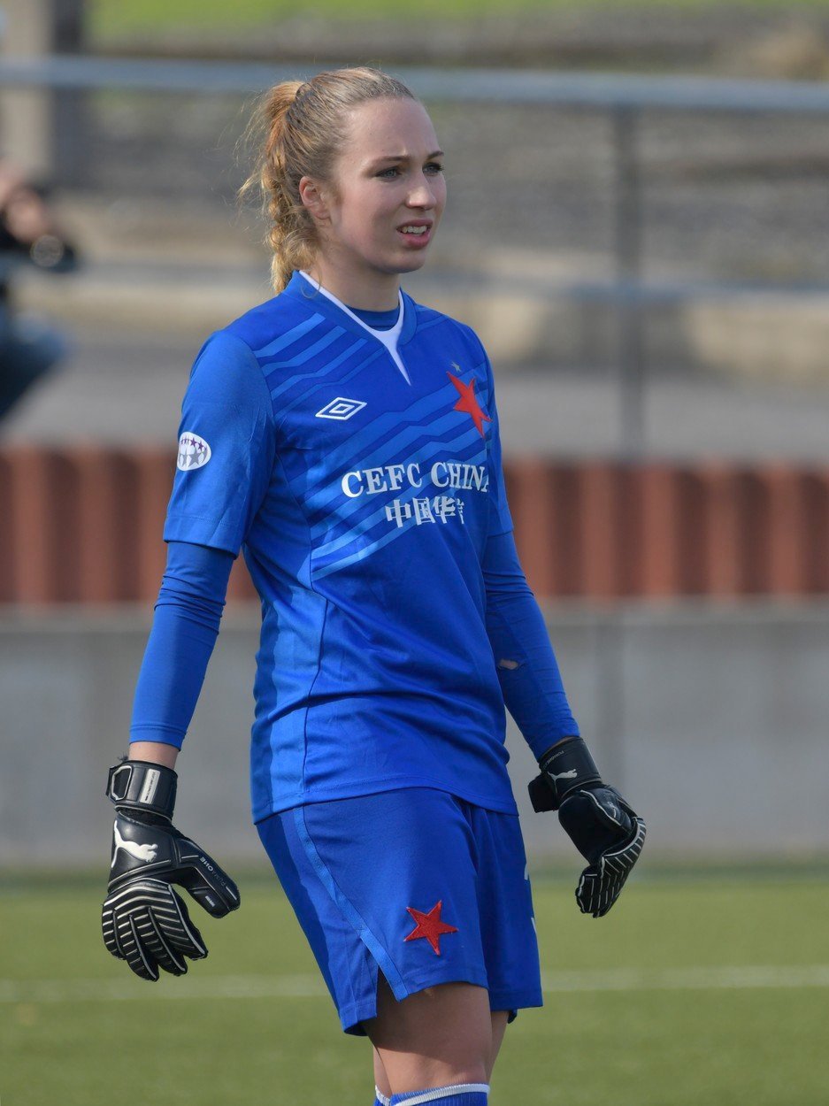 Brankářka Slavie Barbora Votíková