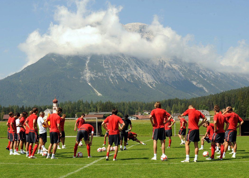 Slavia na soustředění v Rakousku v roce 2009