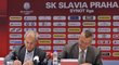 Bývalý prezident Jiří Šimáně a Jaroslav Tvrdík, dvě hlavní tváře nové fotbalové Slavie