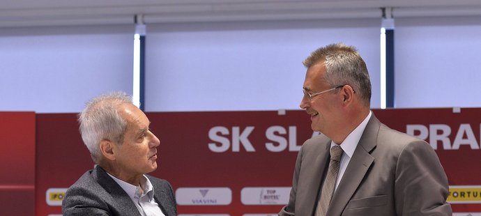 Jiří Šimáně a Jaroslav Tvrdík na předsezonní tiskové konferenci