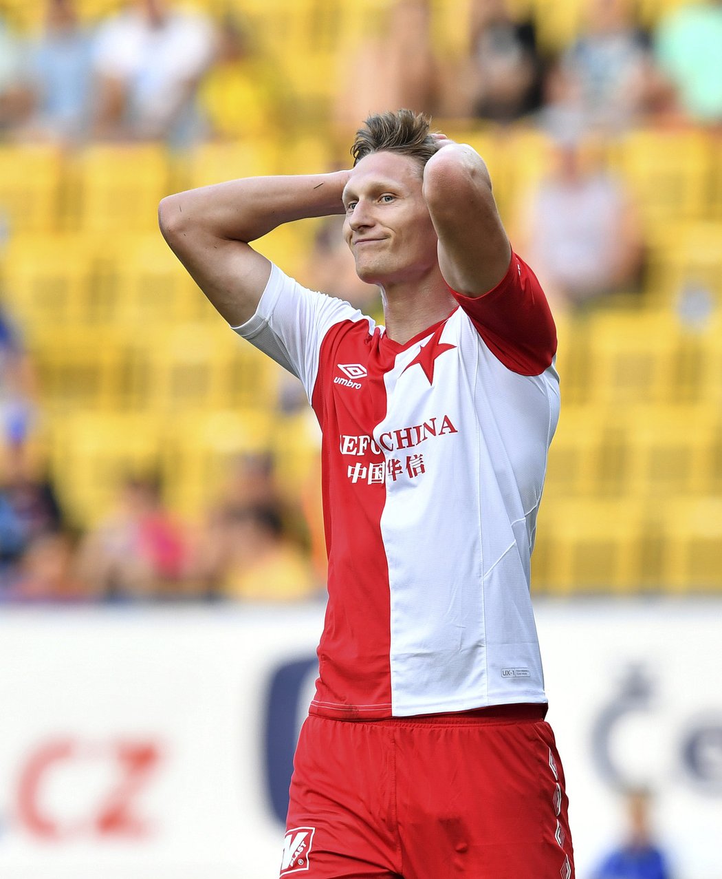 Zklamaný útočník Slavie Milan Škoda