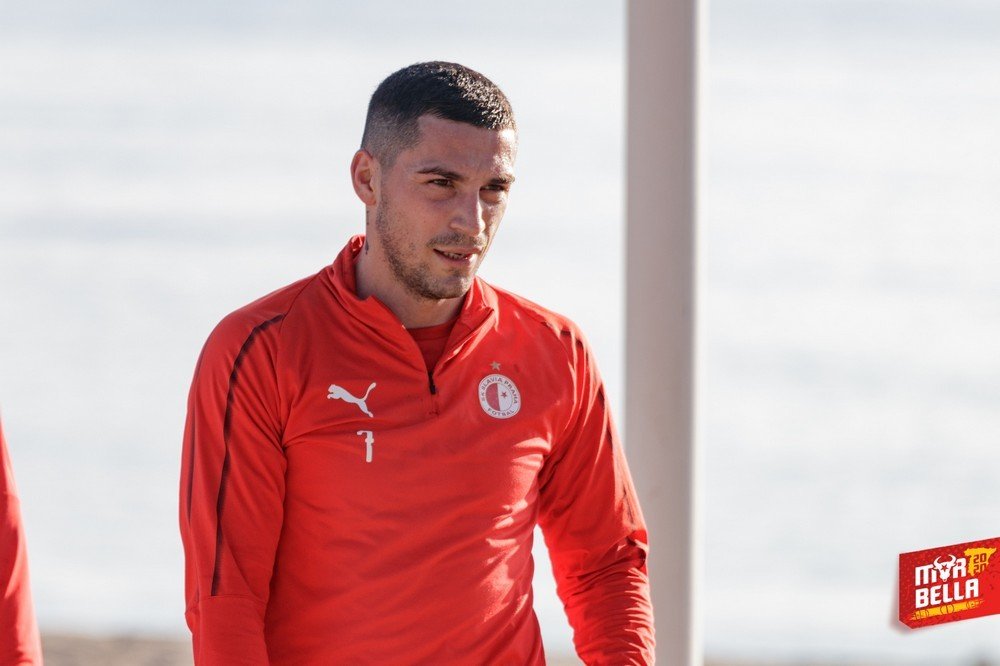 Rumunský záložník Nicolae Stanciu během soustředění Slavie ve španělské Marbelle