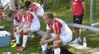Fotbalisté Slavie se na soustředění v Rakousku schovávali ve stínu