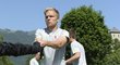 Nizozemská posila Slavie Mick van Buren při jednom ze cvičení na rakouském soustředění
