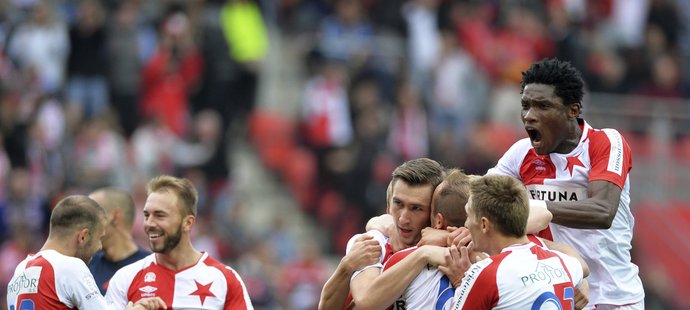 Slavia udeřila v samotném závěru poločasu