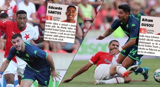 ZNÁMKY Slavie: Santos výkon pokazil červenou, skvělí Ousou se Schranzem