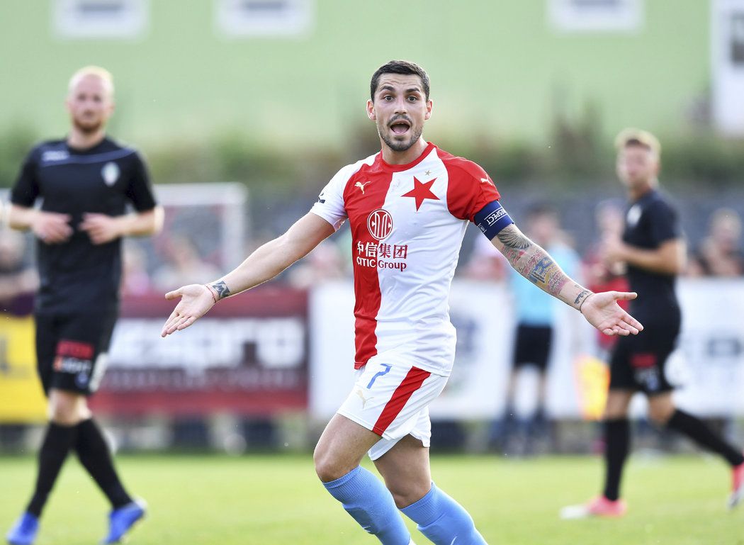 Nicolae Stanciu byl při své premiéře za Slavii hodně vidět