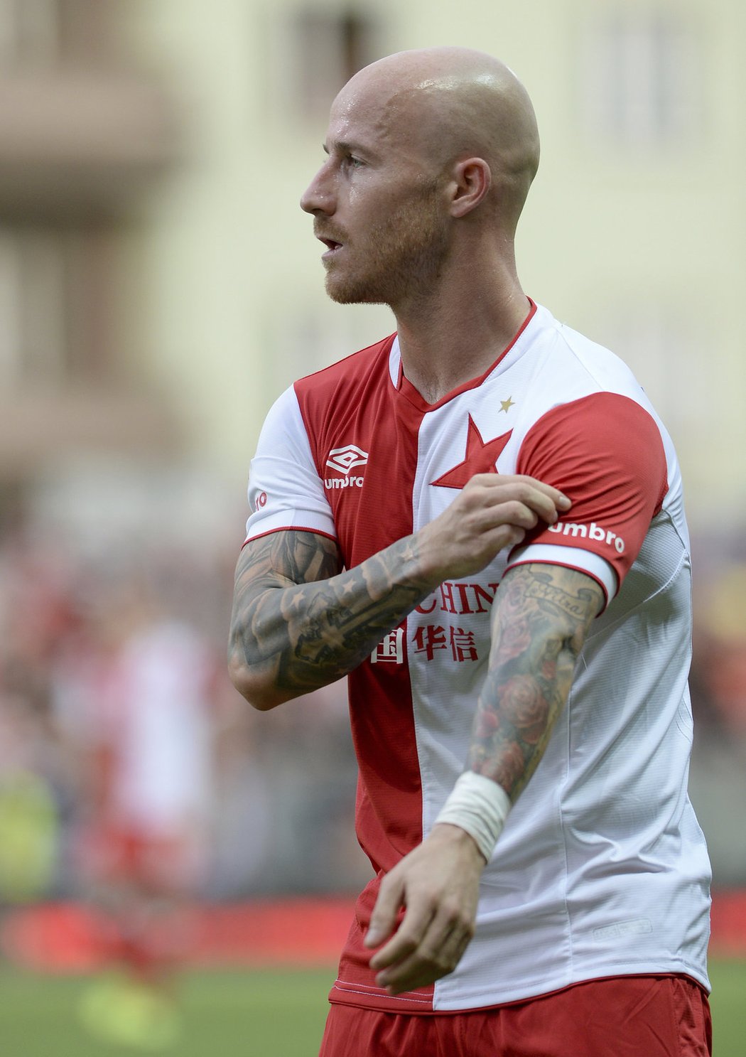 Miroslav Stoch při zápase Slavie s Bohemians