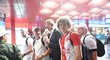 Jeden z nejmladších hráčů Slavie Alex Král si užíval oslavy ligového titulu
