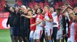 Euforie v Edenu. Fotbalisté Slavie obhájili titul!