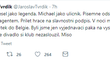 Tweet Jaroslava Tvrdíka o odchodu Michaela Ngadeua