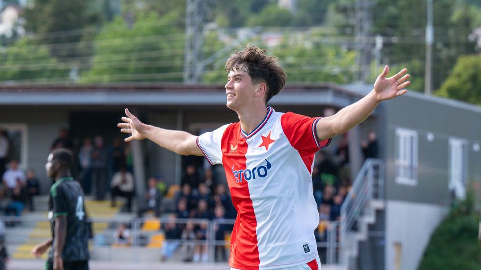 Mladý forvard Slavie Petr Potměšil se na úvod Youth League dvakrát trefil do sítě Lens