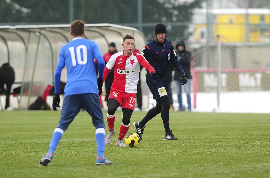 Proti Ústí nad Labem se ve slávistické sestavě objevil i slovenský záložník Jaroslav Mihalík