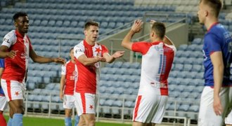 Slavia - Valerenga 3:1. První „zimní“ výhra, Zelený třetí tutovku proměnil