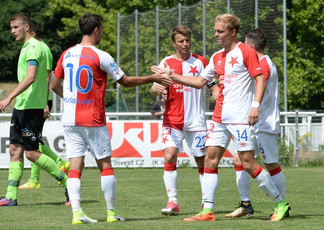 Slavia si poradila se Žižkovem a vyhrála 2:1