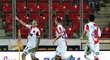 Slavia se dostala v prvním poločase do vedení.