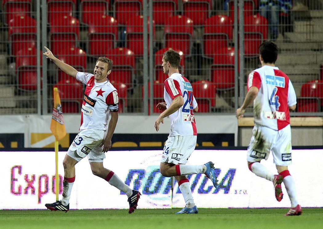 Slavia se dostala v prvním poločase do vedení.
