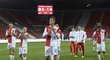 Spokojení hráči Slavie po postupu v MOL Cupu