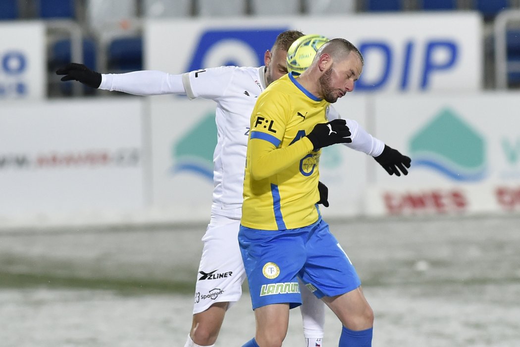 Zápas Slovácko - Teplice se odehrál na sněhu