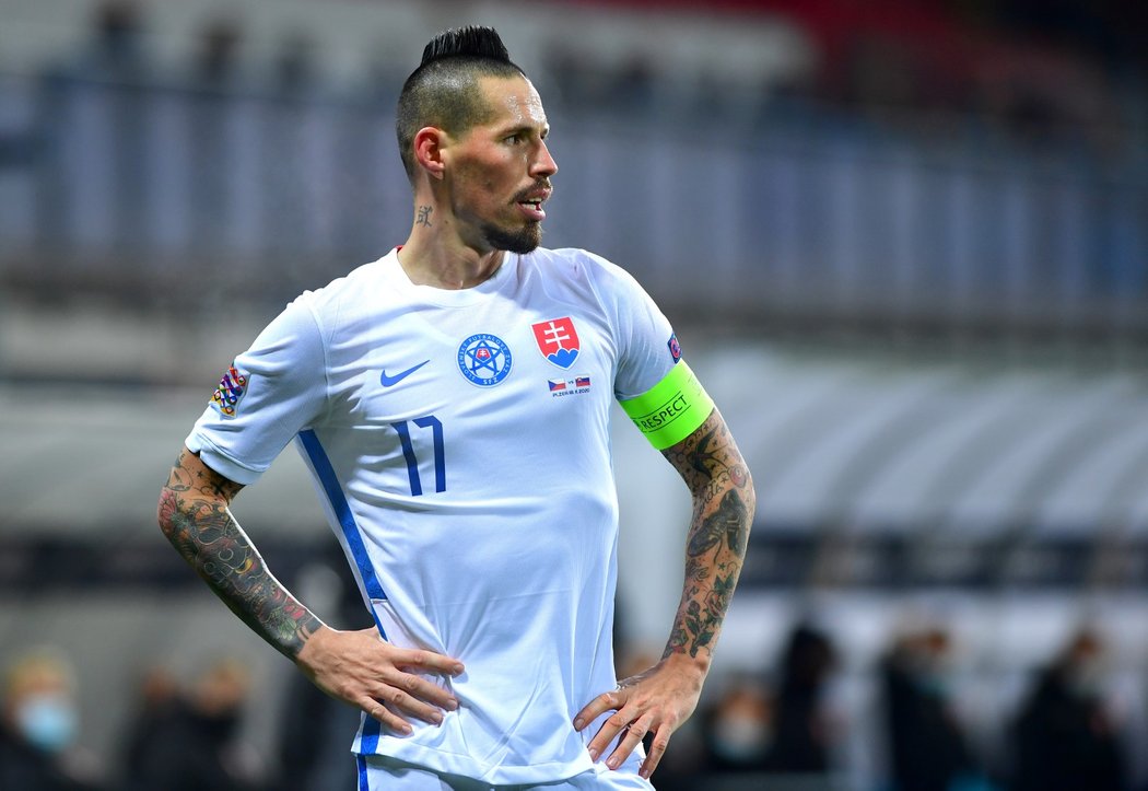 Kapitán slovenské fotbalové reprezentace Marek Hamšík