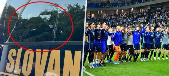 Na fotbalisty Slovanu Bratislava zaútočili maďarští chuligáni