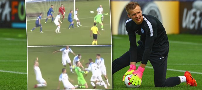 Brankář Marek Rodák rozhodl v nastaveném čase o výhře slovenské U21 nad Islandem