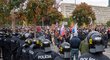 Slovenští fans protestovali před úřadem vlády