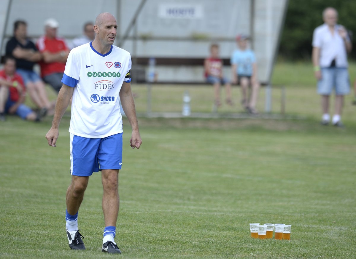 Jan Koller patřil k hlavním postavám oslav 80. narozenin klubu ve Smetanově Lhotě