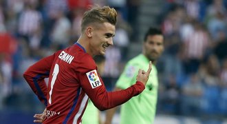 Griezmann dvěma góly odstřelil Getafe, Atlético vede španělskou ligu