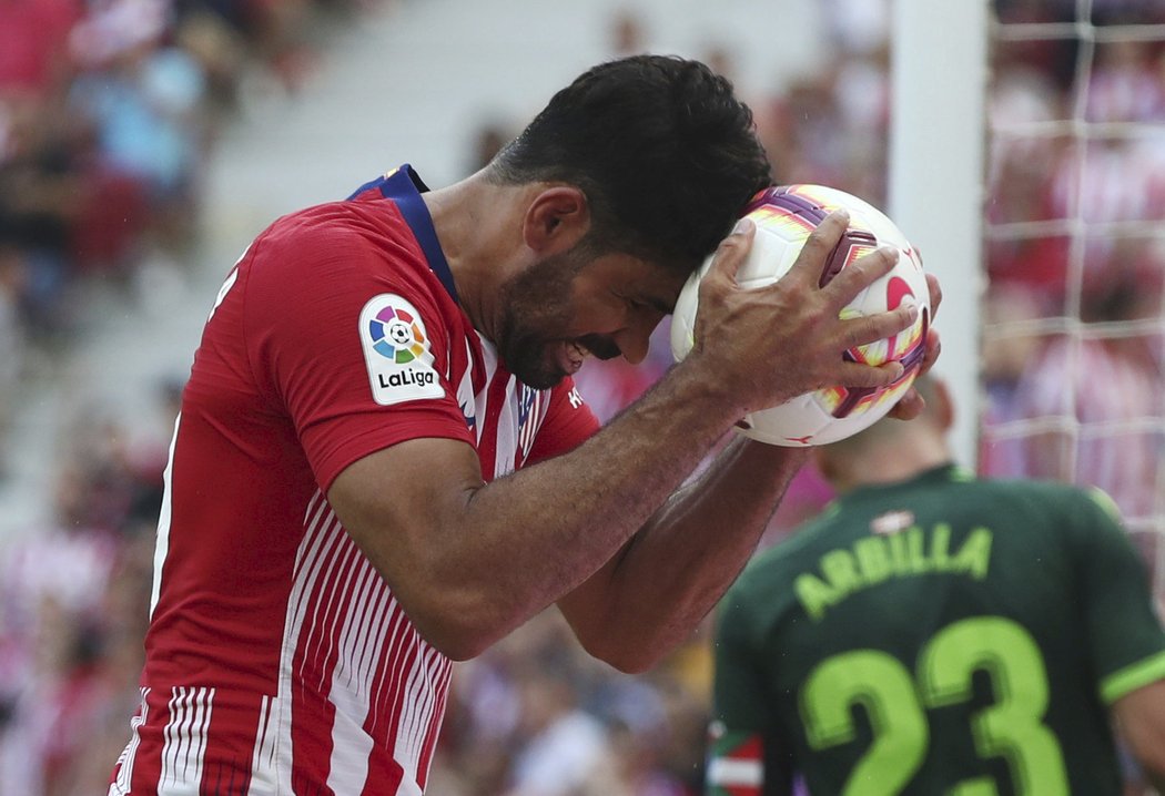 Střelec Atlética Diego Costa se v zápase proti Getafe gólově neprosadil