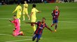 Ansu Fati oslavuje jeden ze svých gólu proti Villarrealu