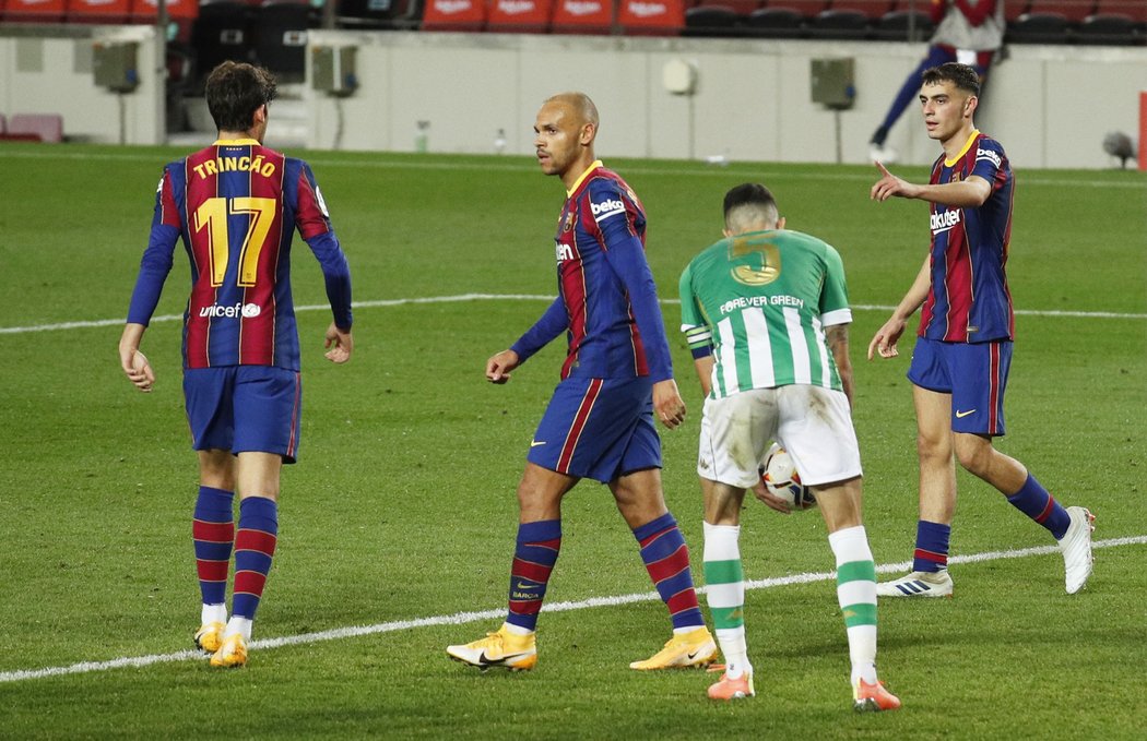 Barcelona přehrála oslabený Betis, Messi chyběl v základní sestavě