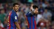 Luis Suárez a Lionel Messi v zápase Barcelony s Eibarem zahazovali šance