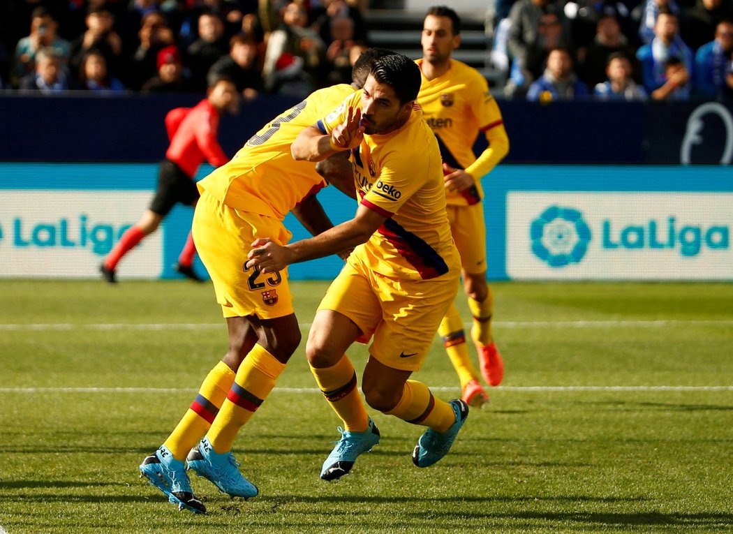 Fotbalisté Barcelony v utkání španělské ligy v Leganés
