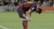 Lionel Messi se v zápase s Betisem Sevilla opět zranil a po 20 minutách musel střídat