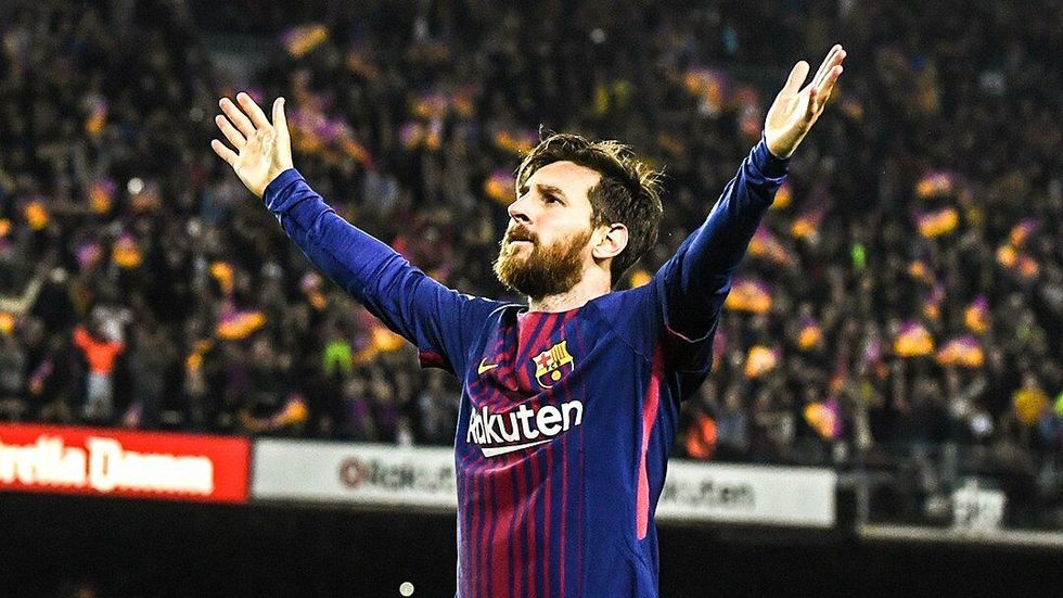 Lionel Messi v dresu Barcelony