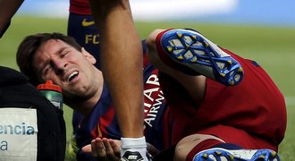 Barcelona ztratila Messiho! Zranil si koleno, chybět bude dva měsíce