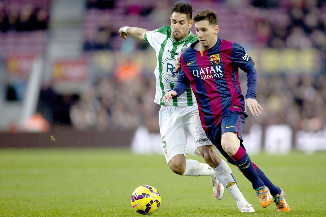 Lionel Messi vstřelil v utkání dvě branky