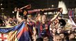 Barcelona na nohou, fanoušci slavili úspěch milovaných fotbalistů celou noc