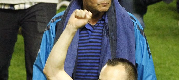Andrés Iniesta po získání mistrovského titulu